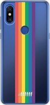 6F hoesje - geschikt voor Xiaomi Mi Mix 3 -  Transparant TPU Case - #LGBT - Vertical #ffffff