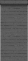 ESTAhome behang bakstenen zwart - 138535 - 53 x 1005 cm