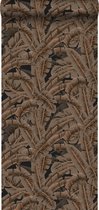 Origin behang palmbladeren roest bruin - 347441 - 53 cm x 10,05 m