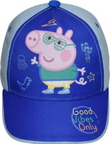 Nickelodeon Basketbalpet Peppa Pig Jongens Katoen Wit/blauw Maat 50