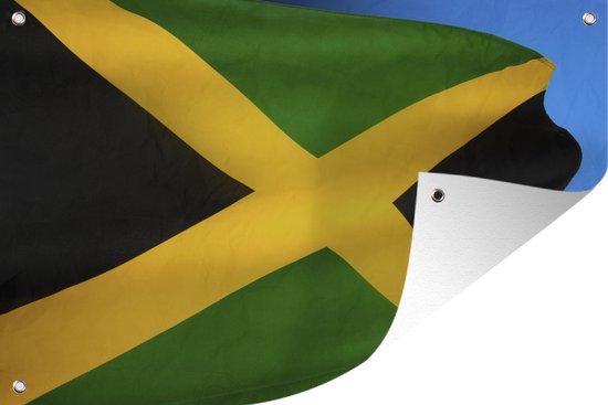 Affiche de jardin du drapeau national de la Jamaïque 60x40 cm - petit - Toile de jardin / Toile d'extérieur / Peintures pour l'extérieur (décoration de jardin)