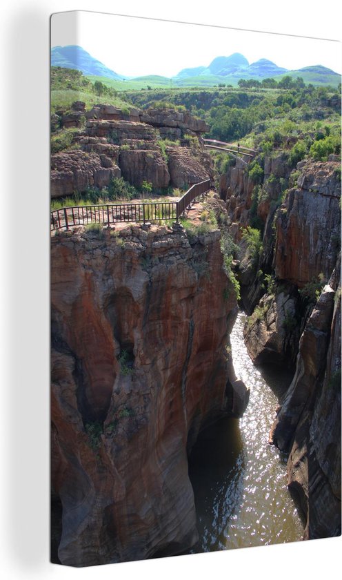 Bourke's Luck Nids-de-poule au Blyde River Canyon en Afrique Toile 60x90 cm - Tirage photo sur toile (Décoration murale salon / chambre)