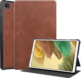 Samsung Galaxy Tab A7 Lite Hoes - PU Leer Folio Book Case - Bruin