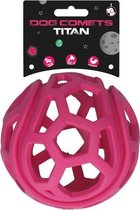Dog Comets - Bal met gaten voor honden - Ontworpen voor traktaties - Perfect speeltje voor hondentrainers! - Roze