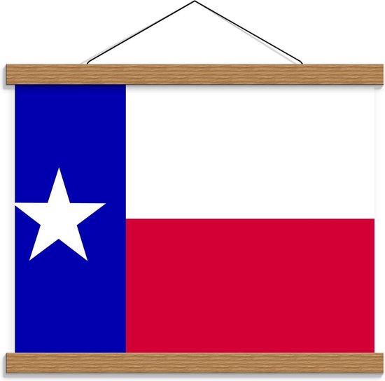 Schoolplaat – Beeldmerk van Texas - 40x30cm Foto op Textielposter (Wanddecoratie op Schoolplaat)