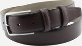 Steppin' Out Mannen Dress Belt Bruin Leer Maat: 105