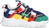 Benetton Flow Colors Lage sneakers - Leren Sneaker - Jongens - Multi - Maat 33
