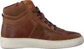 Omoda 63263 Hoge sneakers - Leren Sneaker - Jongens - Cognac - Maat 34