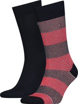 Tommy Hilfiger Boot Sock Birdeye Stripe 2P Heren Sokken - Maat 39/42