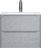 Badkamermeubel Dover 60cm - steen grijs - complete set