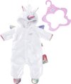 foto van BABY born Eenhoorn Onesie Wit - Poppenkleding 43cm