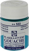 Talens plakkaatverf Extra Fijn flacon van 16 ml, turkooisblauw