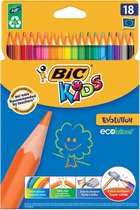 Bic Kids kleurpotlood Ecolutions Evolution doos van 18 stuks