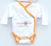 Voetbal - EK- Oranje - baby - romper - kraamcadeau - newborn - Voetbal supporter - maat 56 (0-3mnd)