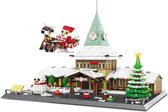 Wange 6218 Architecture serie Santa Claus Office - Compatibel met grote merken - 2180 bouwstenen - bouwdoos