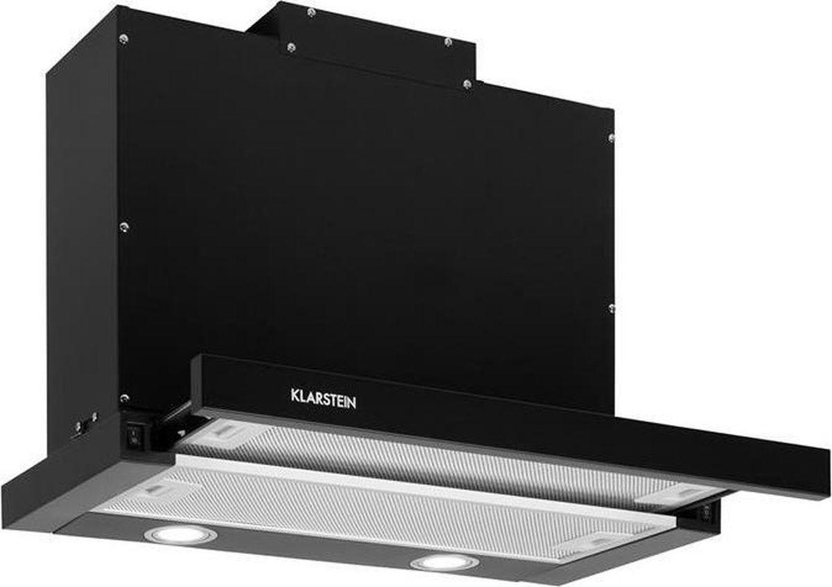 Klarstein Mariana 60 vlakscherm afzuigkap 60cm - 500 m³/h afvoer - 3 standen - 2 LED-lampen - 66dB