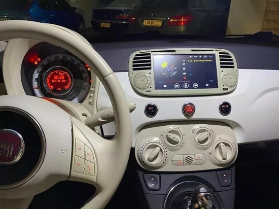 Fiat 500 2007-2015 CarPlay Android 10 système de navigation et