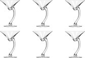 Libbey Bravura martini glazen - 19cl - uniek design - 6 stuks