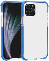 Voor iPhone 12 6.7 inch Vierhoekige schokbestendige TPU + acryl beschermhoes (blauw)