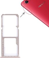 2 x SIM-kaart Lade + Micro SD-kaart Lade voor OPPO A1 (Rose Gold)
