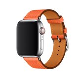 Voor Apple Watch 3/2/1 generatie 42mm universele lederen kruisband (oranje)