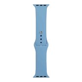 Voor Apple Watch Series 5 en 4 40 mm / 3 en 2 en 1 38 mm siliconen horlogeband, lange sectie (heren) (helderblauw)