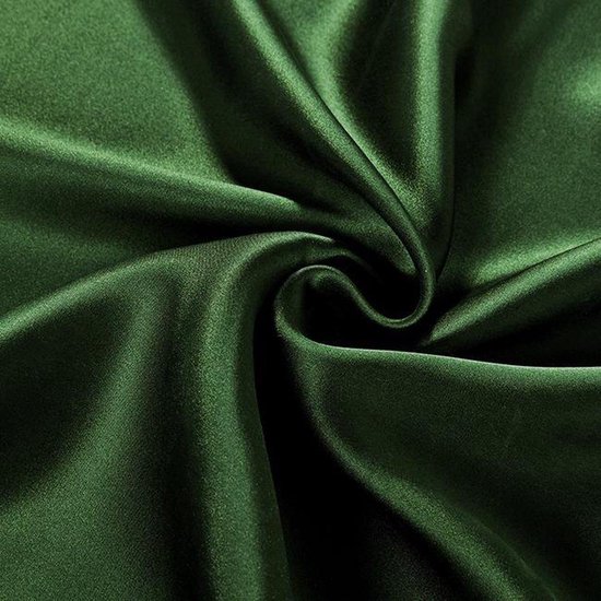 Correspondentie handelaar Hilarisch Beauty Silk - Hoeslaken - Glans Satijn - Groen - 90x200 | bol.com