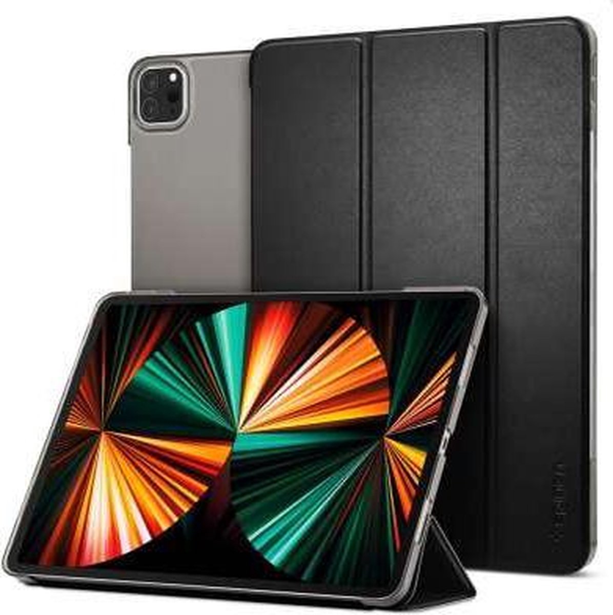Spigen Smart Fold Apple iPad Pro 12.9 2021 - Zwart