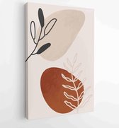 Abstract art nature background vector. Modern shape line art wallpaper 1 - Moderne schilderijen – Vertical – 1932117146 - 80*60 Vertical