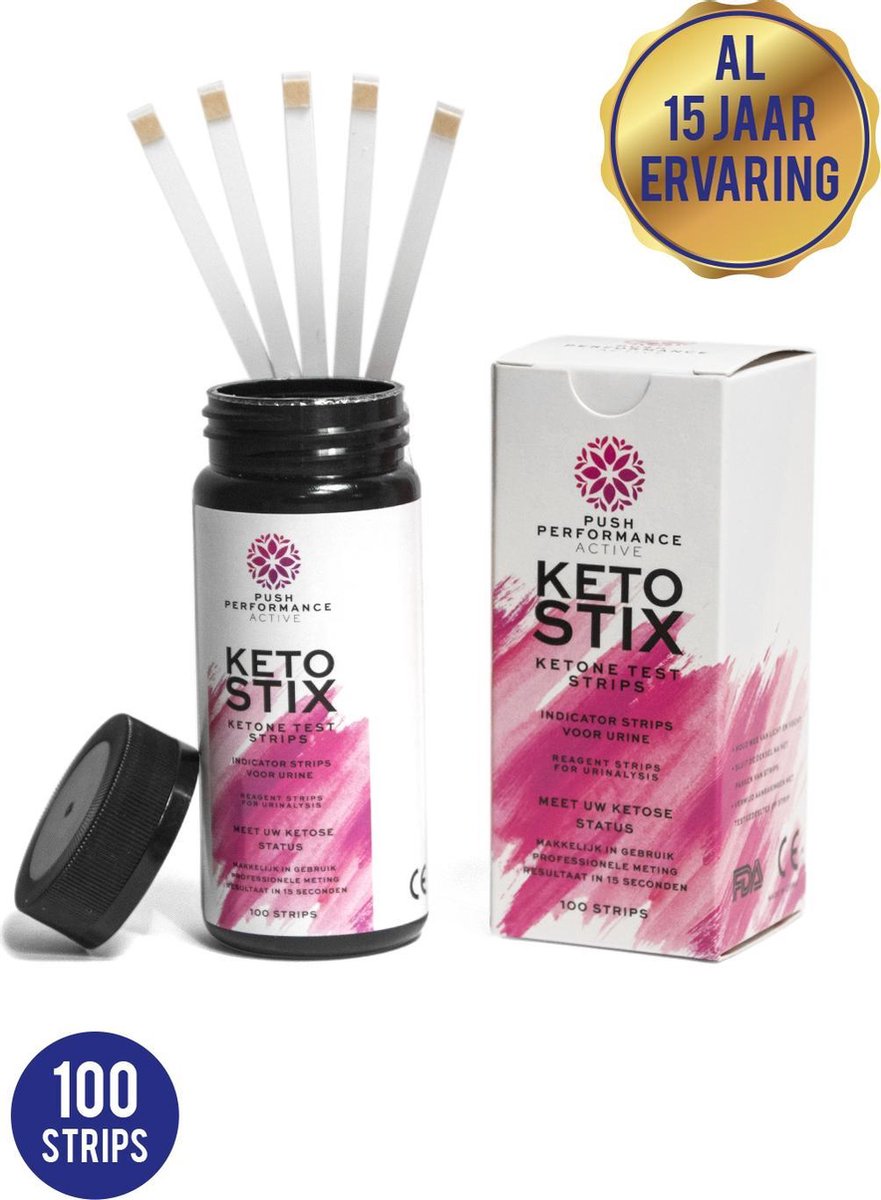 Push Performance Active Ketose Strips - #1 Nederland - Ketose Strips - Keto Strips - KetoStix- Keto