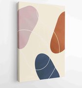 Abstract art nature background vector. Modern shape line art wallpaper 4 - Moderne schilderijen – Vertical – 1934300816 - 115*75 Vertical