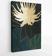 Luxury gold wallpaper. Black and golden background 1 - Moderne schilderijen – Vertical – 1915221625 - 50*40 Vertical