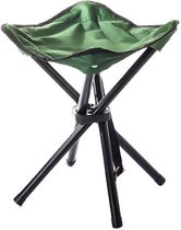 Toeristische vissersstoel - Krukje - Viskrukje -Opgevouwen / opvouwbaar- Camping - Vissen -Stoel - Groen- Camping stoel- Camping krukje-Vis Krukje- Visstoel