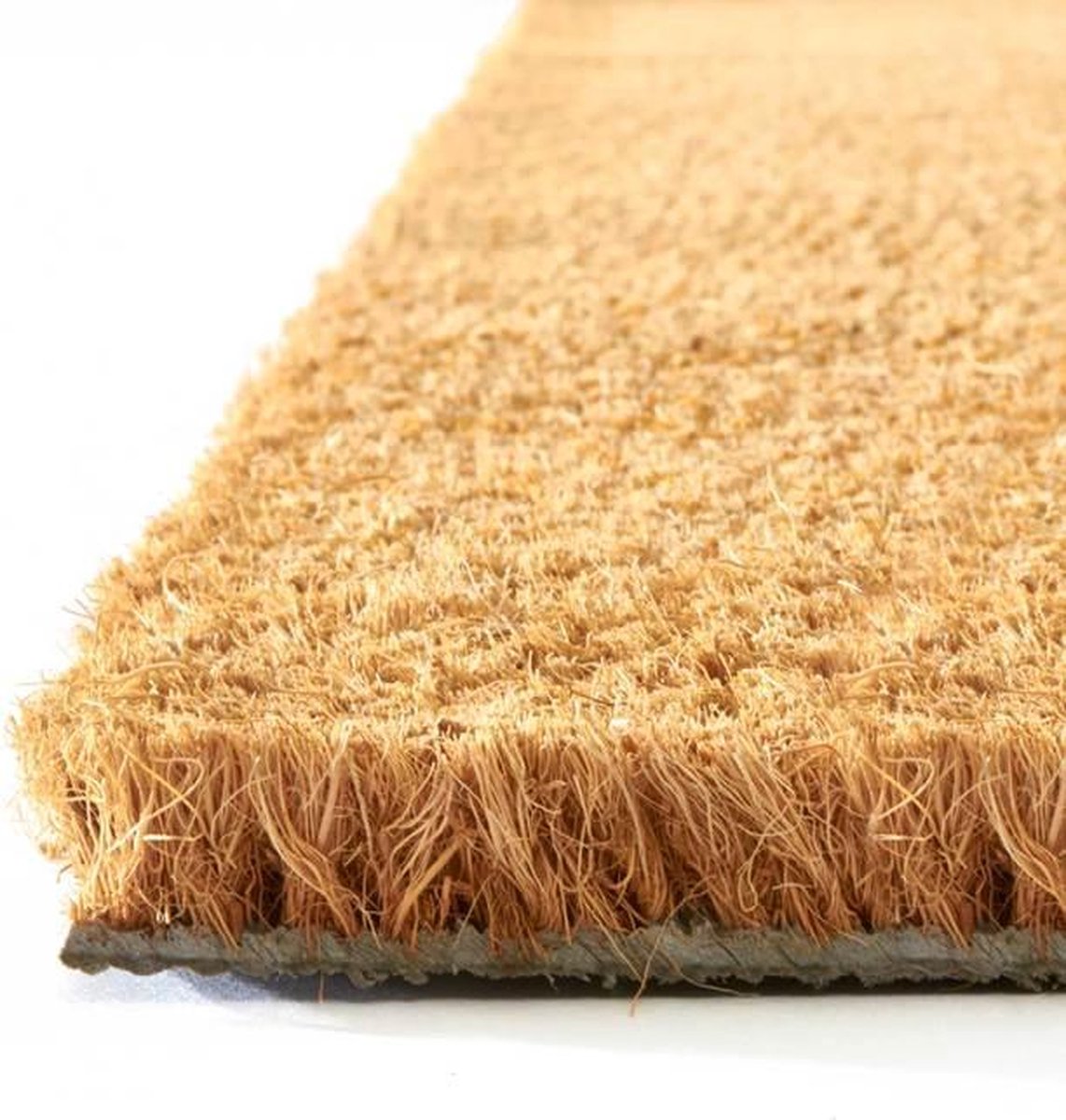 KARAT Kokosdeurmat, deurmat, vuil-vasthoudende mat, kokosmat met antislip achterkant (rood, 65 x 97 cm, 2,4 cm dik