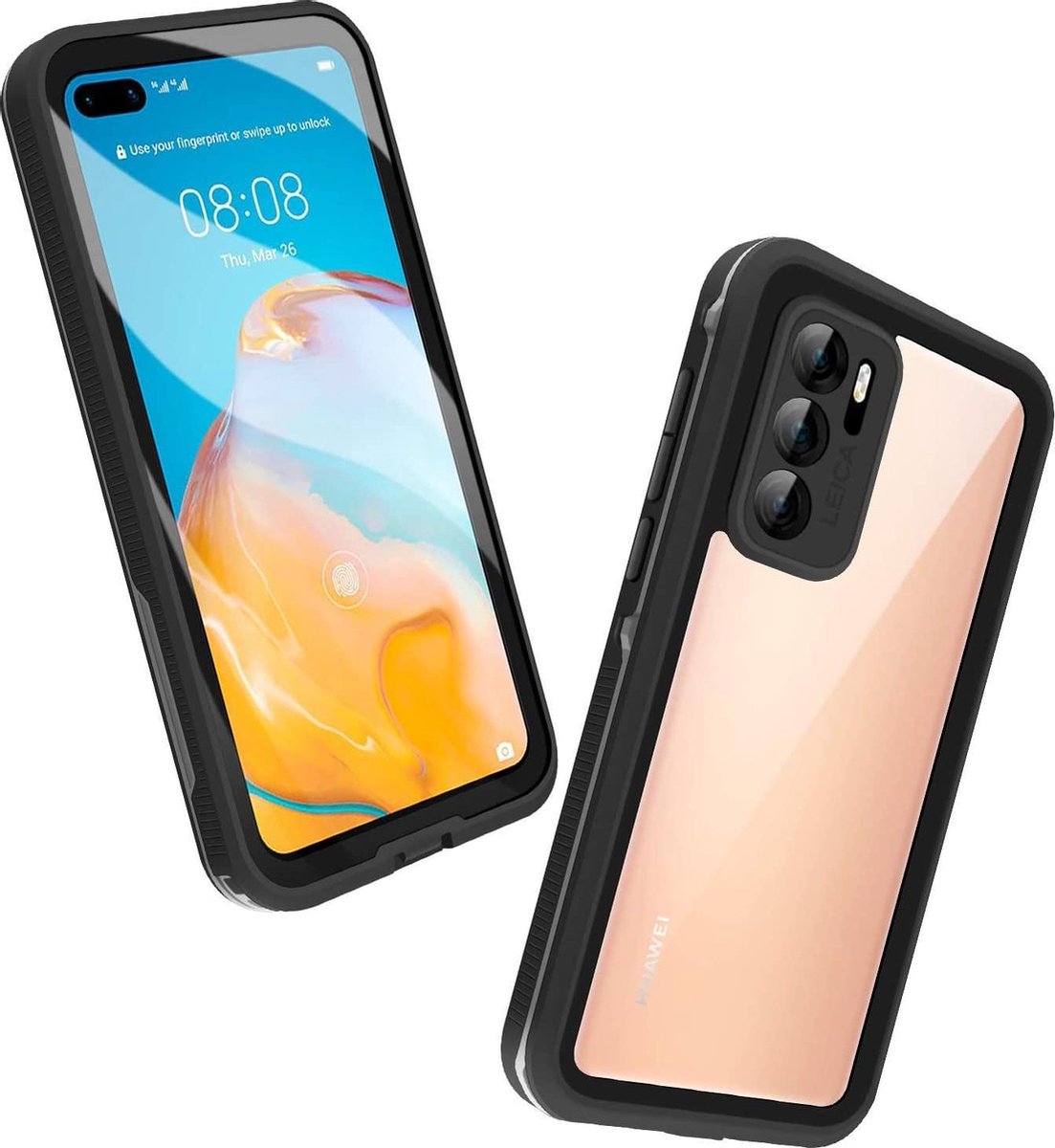 DrPhone P40 Waterdichte Case - IP68 - Full-body beschermhoes (zwart)
