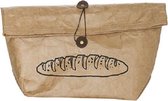 Cosy en Trendy Lunchzakje - Bruin - 18x10xh22 - Papier  - (set van 2) en Yourkitchen E-kookboek