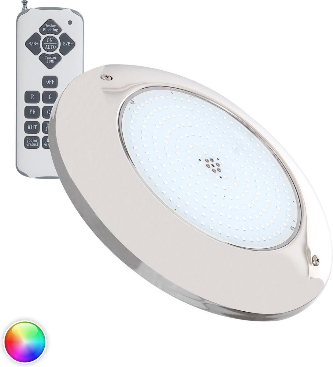 Ignia RGB LED Vervangingslamp (PAR56) incl afstandsbediening - Sauna's
