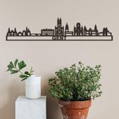 Skyline Gent zwart mdf (hout) - 60cm - City Shapes wanddecoratie