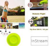 Vliegende schijf - frisbee - Mini disc - geel - ZipChip