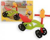 Jono Toys  - Baby Walker - Loopwagen - Loopfiets - 48 cm. - met eend - vanaf 12 maanden met een eend op het stuur als toeter