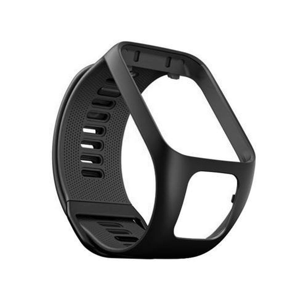 Voor Tomtom 2-3 universele siliconen vervangende horlogeband (zwart)
