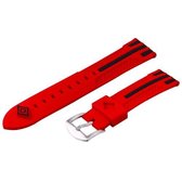 Fashion Stripes Pattern Watches Band voor Samsung S3 (rood)