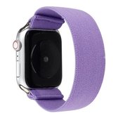 Effen kleur siliconen vervangende band horlogeband voor Apple Watch Series 6 & SE & 5 & 4 44 mm / 3 & 2 & 1 42 mm (paars)