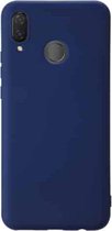 Voor Huawei nova 3 schokbestendig Frosted TPU beschermhoes (donkerblauw)