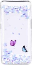 Stijlvol en mooi patroon TPU-valbeschermingshoes voor Galaxy A80 (bloemvlinder)