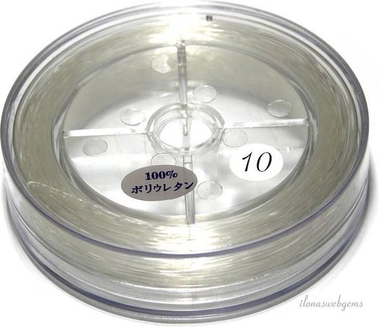 Oersterk elastiek voor sieraden en armbanden rond 1.0mm