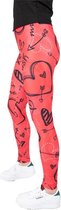 Legging van Festivalleggings - Love is on the Legs - Maat S/M - Comfortabel - Ademend - Zachte Stof