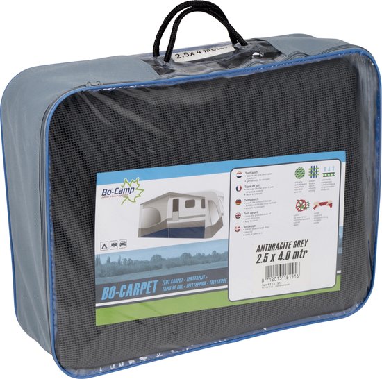 Bo-Camp - Tenttapijt - Bo-Carpet - 6x3 Meter - Antraciet van Bo-Camp — afbeelding 4