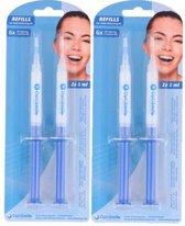 2x OptiSmile Teeth Whitening Kit -  Tandenbleekset met Peroxide 6 behandelingen - 4 stuks - Navulling tandenbleekgel - Tandenbleekgel - Tanden -  OptiSmile - Thuis bleken.