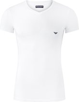 Emporio Armani T-shirt Iconic (1-pack) - heren stretch T-shirt V-neck - wit -  Maat: S